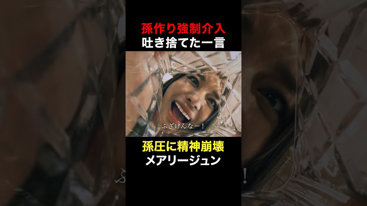 孫圧に精神崩壊メアリージュン #奪い愛真夏 #奪い愛 #安田顕 #高橋メアリージュン #菊池桃子 #shorts