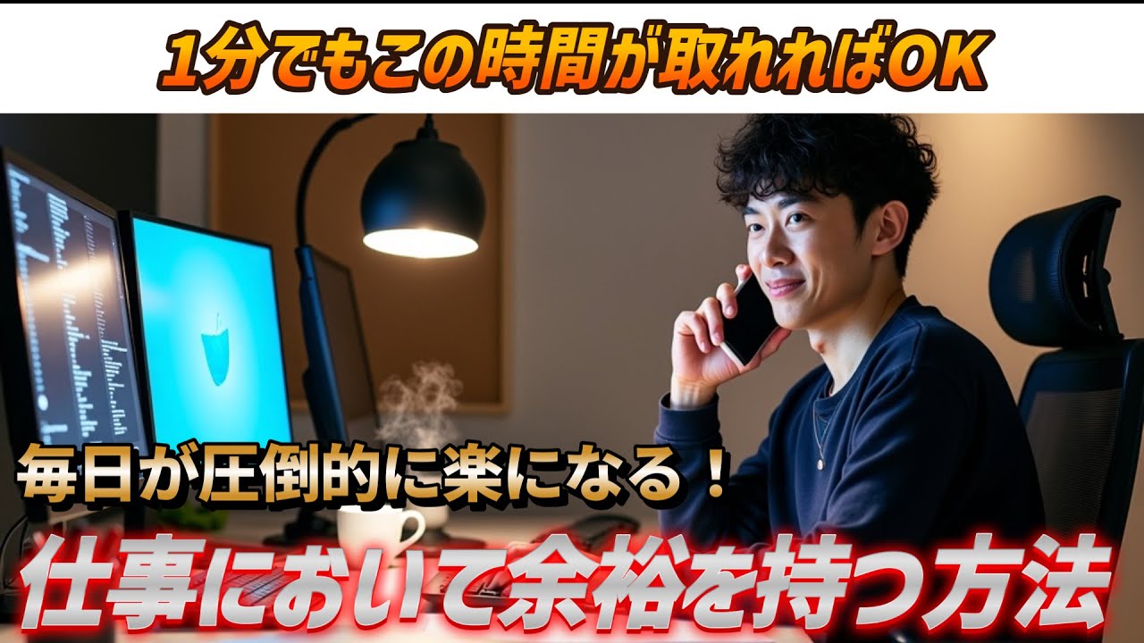 仕事に余裕を生んで人生楽にする方法
