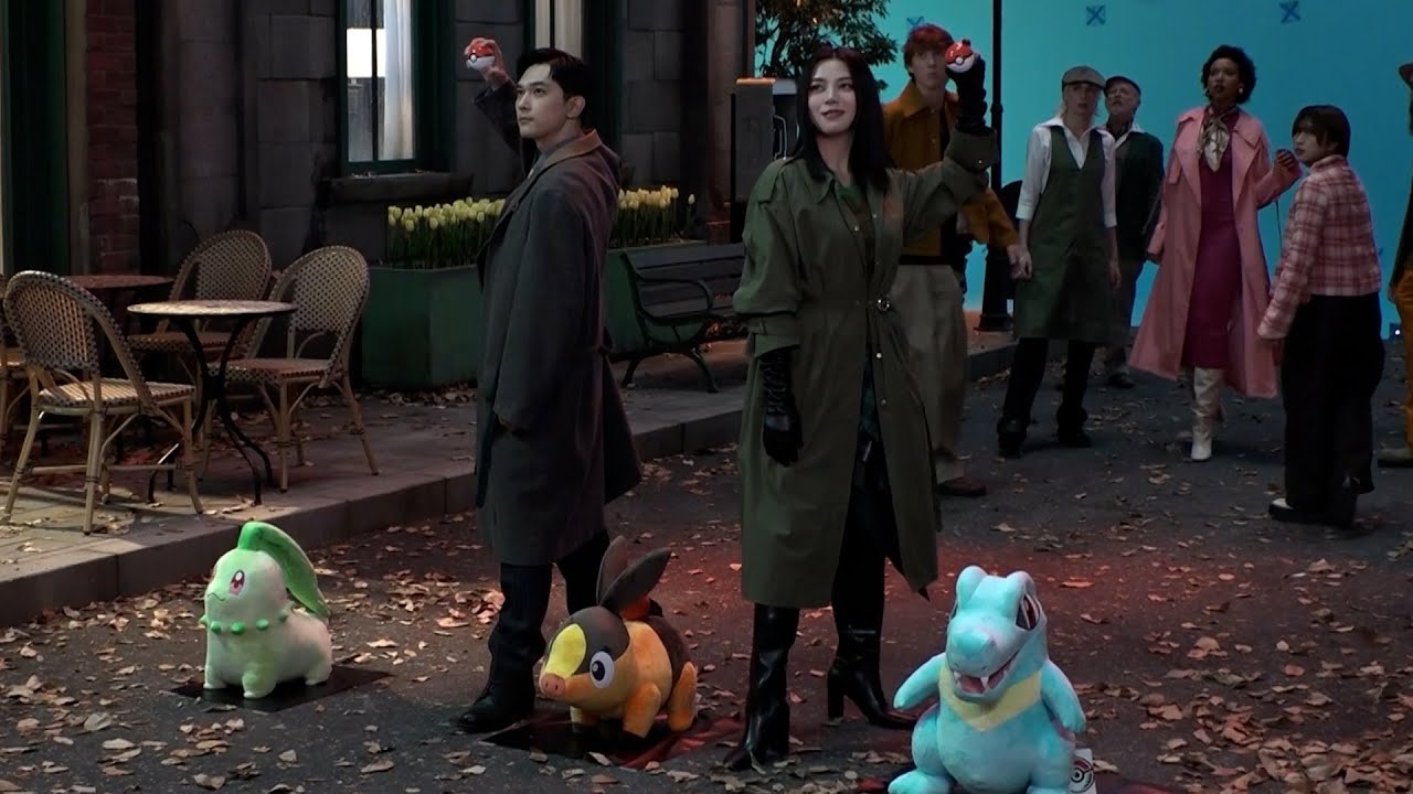 吉沢亮＆池田エライザ、チコリータ・ポカブ・ワニノコたちとミアレシティの事件に立ち向かう！　新TVCM 「みんなとポケモンと、団結篇｜『Pokémon LEGENDS Z-A』」