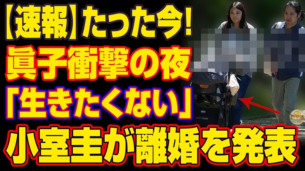 眞子の“シングルマザー”疑惑、ついに現実に！眞子が絶叫「裏切ったな！」小室圭の“二重生活”が発覚し離婚秒読み！