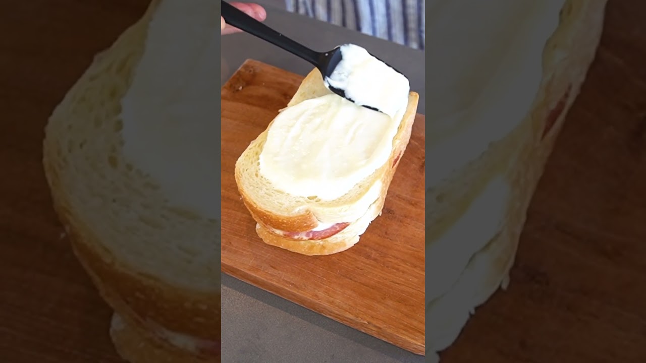 簡単食パンレシピ！最高の朝食に！クロックムッシュの作り方  #料理 #食パン #コウケンテツ