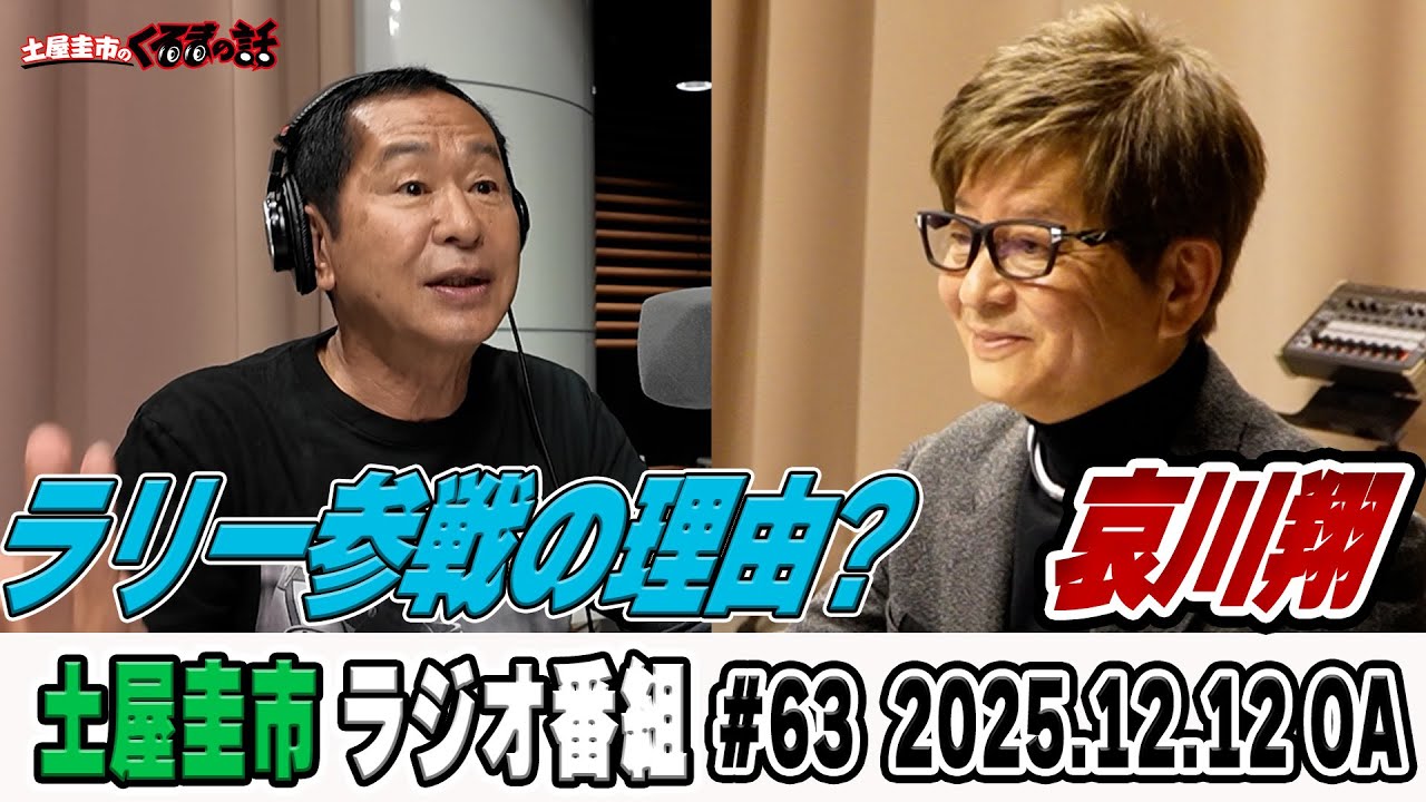 俳優哀川翔さん引き続き登場！！哀川さんがラリーに参戦する理由とは？！？【土屋圭市のくるまの話】