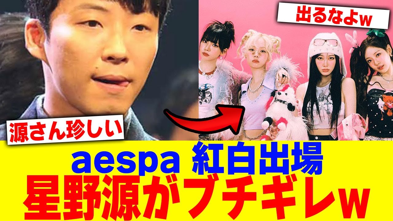 aespaが紅白出場で星野源がブチギレwww【2chまとめ】【2chスレ】【5chスレ】