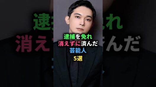 逮捕を免れ消えずに済んだ芸能人5選 #山下智久 #小出恵介 #二宮和也 #吉沢亮 #今市隆二 #女性芸能人