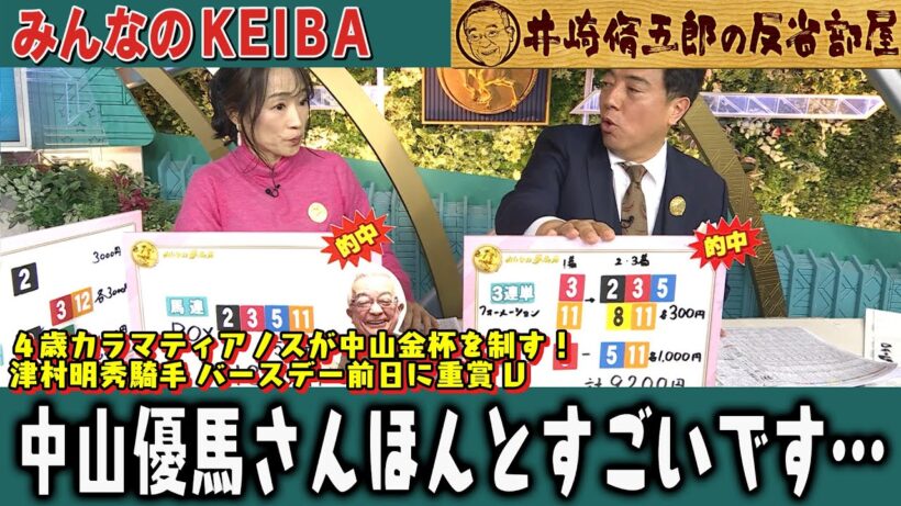 【第417回 井崎脩五郎の反省部屋】４歳カラマティアノスが中山金杯を制す！津村明秀騎手 バースデー前日に重賞V / 中山優馬さんほんとすごいです…【中山金杯/京都金杯】