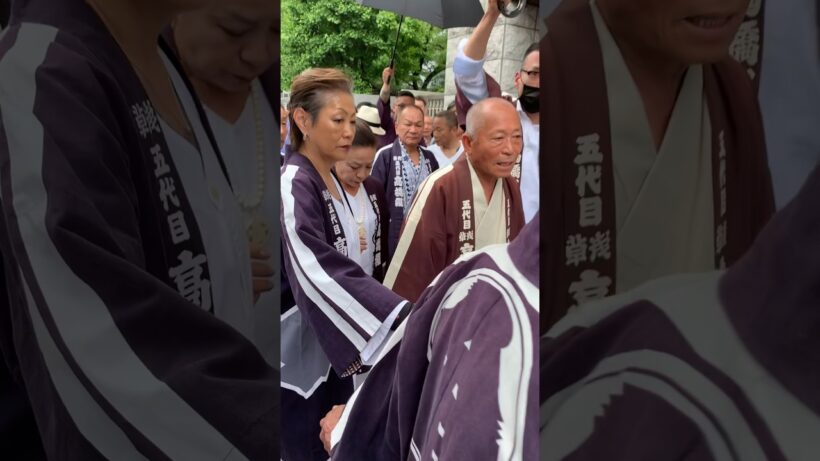 親分通りまーす！丸金 五代目浅草高橋組 #shorts #三社祭 #住吉会 #ヤクザ #暴力団 #yakuza