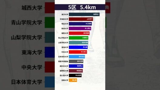 【東洋黄金期】第88回箱根駅伝(2012年)をグラフで再現してみた【柏原ラストイヤー】 #shorts