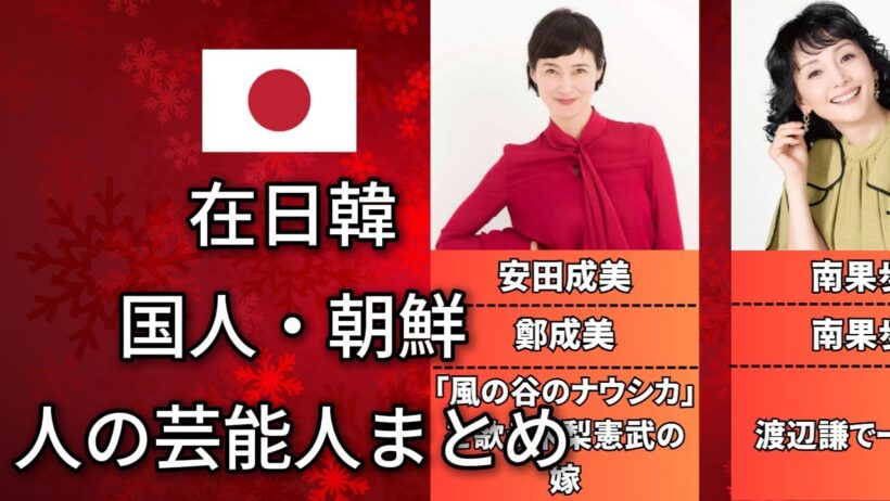 韓国人（有名人）と在日韓国人まとめ【日本は世界の恥さらし】（矢沢永吉・西城秀樹・松田優作）