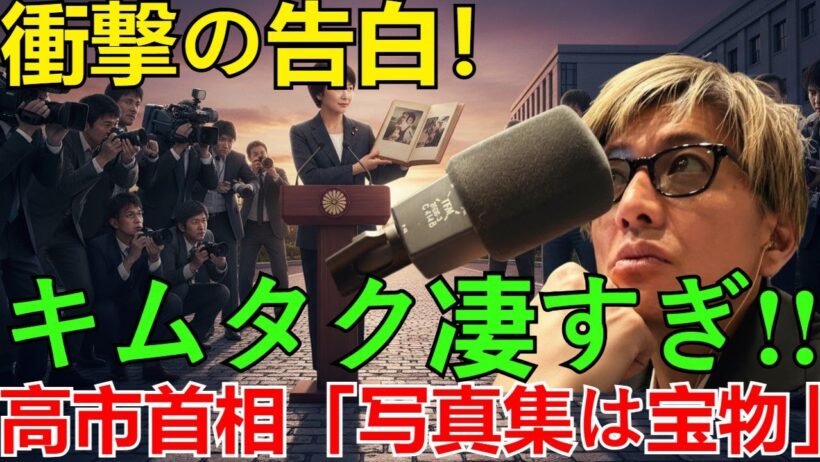 【衝撃】高市首相が木村拓哉の『最初の写真集』を「宝物」とまさかの発言！キムタク凄い!! 現場が騒然となった理由と発言の真相を徹底解説