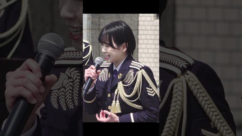 「春よ来い」 濱野萌々子　指揮 ：２等陸尉  高橋 克典　陸上自衛隊　中部方面音楽隊 　伊丹駐屯地　萌々子寿司ミックス #shorts