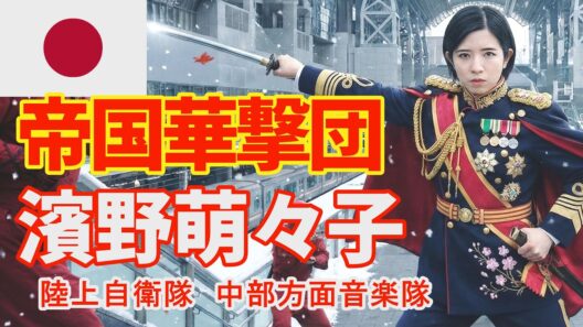 「激! 帝国華撃団」歌：濱野萌々子　指揮：高橋 克典　　陸上自衛隊　中部方面音楽隊　伊丹基地祭　萌々子ミックス