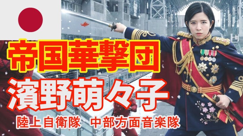 「激! 帝国華撃団」歌：濱野萌々子　指揮：高橋 克典　　陸上自衛隊　中部方面音楽隊　伊丹基地祭　萌々子ミックス