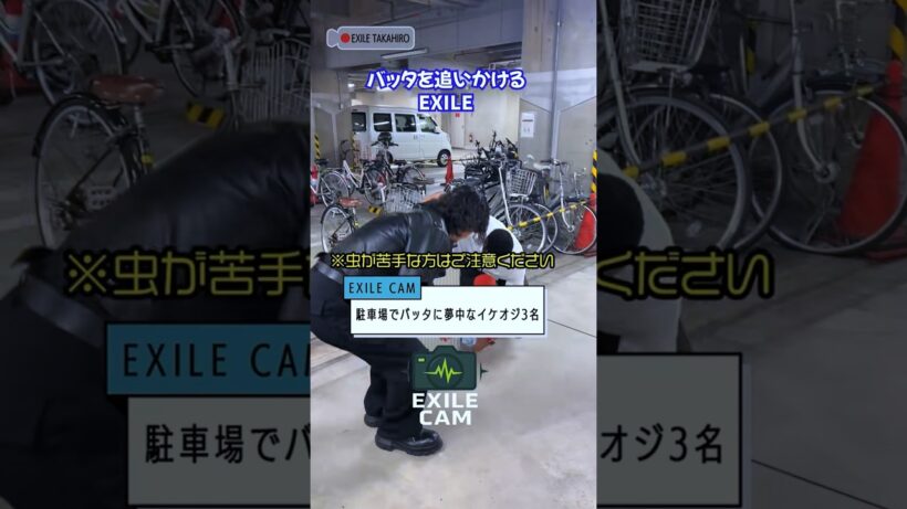 【EXILE CAM】 バッタに夢中なイケオジ３名をお楽しみください✨