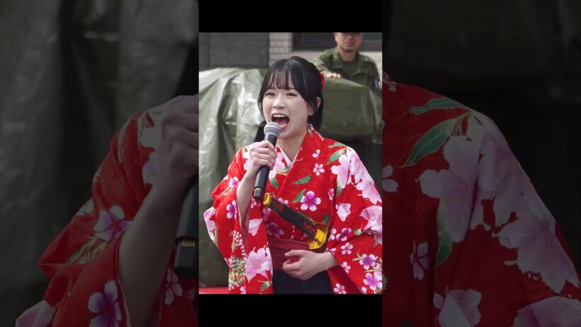 「激! 帝国華撃団」歌：濱野萌々子　指揮：高橋 克典　　陸上自衛隊　中部方面音楽隊　伊丹基地祭　萌々子ミックス  #shorts