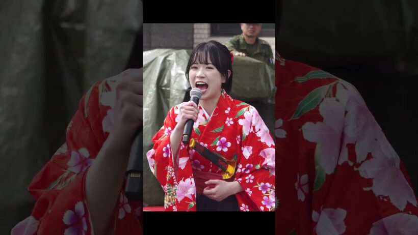 「激! 帝国華撃団」歌：濱野萌々子　指揮：高橋 克典　　陸上自衛隊　中部方面音楽隊　伊丹基地祭　萌々子ミックス  #shorts