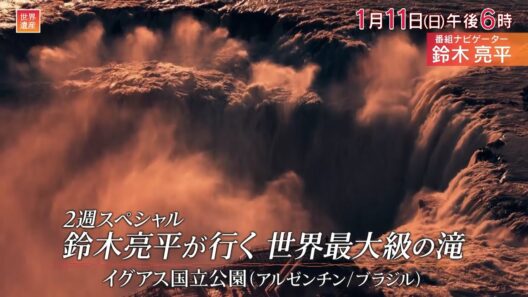 『世界遺産』1/11(日) イグアス国立公園 〜 鈴木亮平が行く 世界最大級の滝イグアス【TBS】
