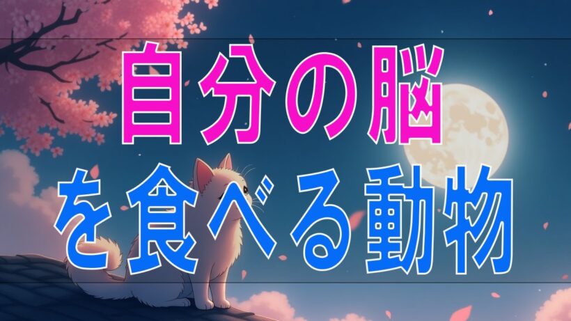 【武田鉄矢今朝の三枚おろし】 ナント!自分の脳を食べる動物