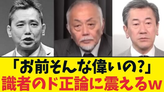 【悲報】太田光さん、自分がビートたけしだと勘違いして大事故。山上大使のド正論が痛快すぎる。