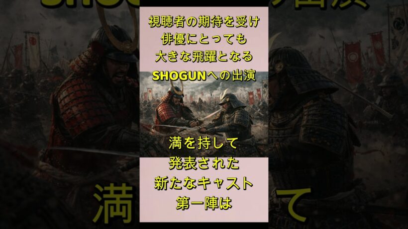 SHOGUNシーズン２キャスト発表 #目黒蓮 #窪田正孝 #真田広之