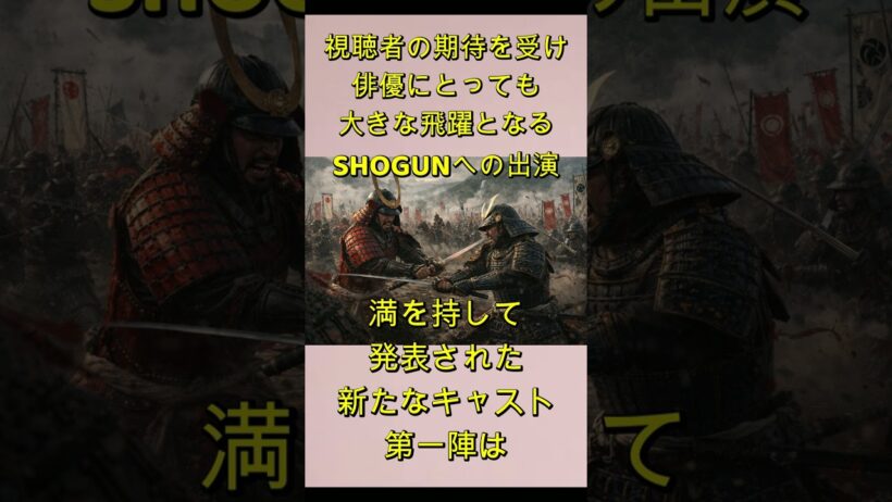 SHOGUNシーズン２キャスト発表 #目黒蓮 #窪田正孝 #真田広之