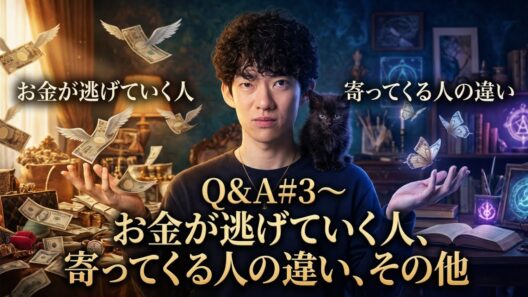 Q&A#3お金が逃げていく人、寄ってくる人の違い、その他