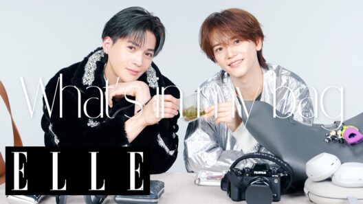 【FANTASTICS 八木勇征 & 中島颯太】私物を大公開！ ボーカルコンビ“ゆせそた”のバッグの中身は？｜What's in my bag｜ELLE Japan