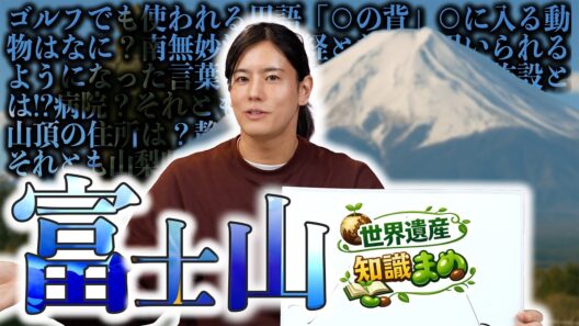【🔥炎チャレクイズ番外編🔥】世界遺産 知識まめ「富士山」