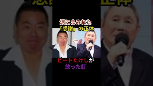 泥にまみれた「感謝」の正体：ビートたけしが放った釘　#芸能人 #芸人 #ビートたけし #出川哲朗 #感動する話