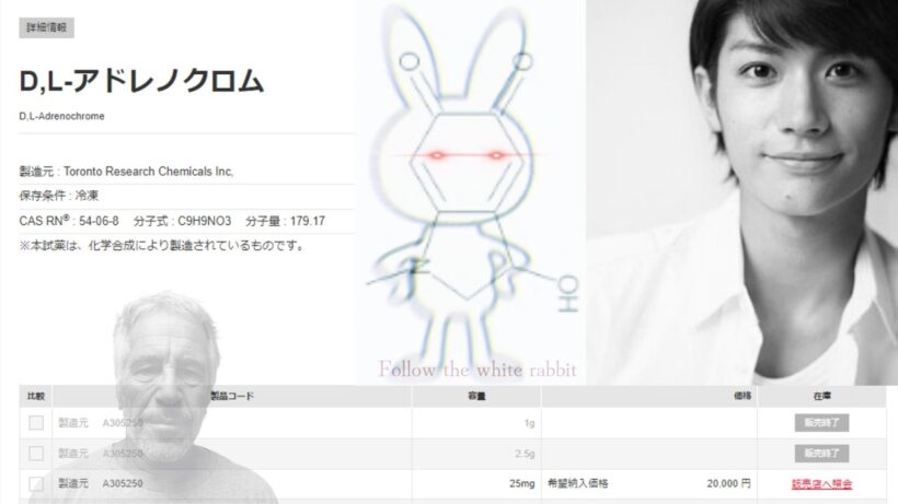 三浦春馬氏事件と陰謀論、アドレノクロムとエプスタイン