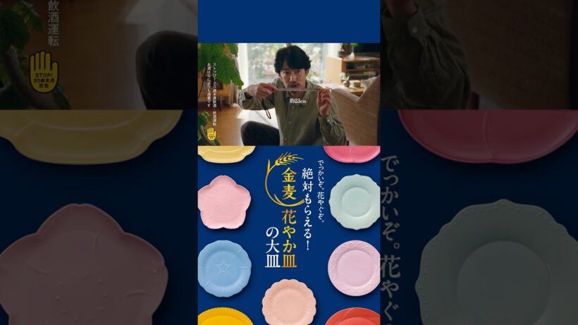 金麦『２３センチのお皿』篇 15秒縦型 竹野内豊 サントリー CM