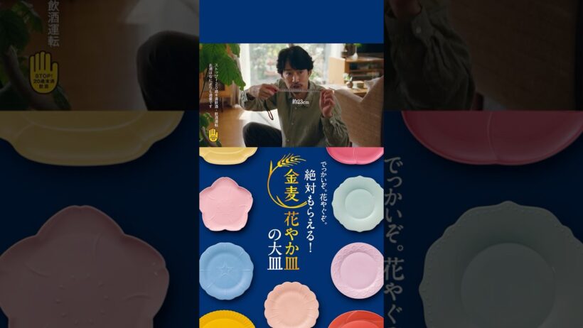 金麦『２３センチのお皿』篇 15秒縦型 竹野内豊 サントリー CM