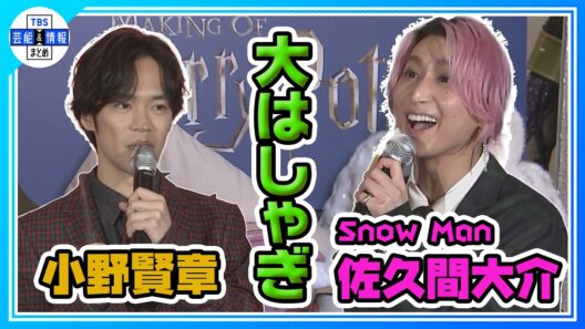 🟠期間限定【Snow Man佐久間大介】小野賢章と「ハリポタ」名シーン再現でテンションMAX