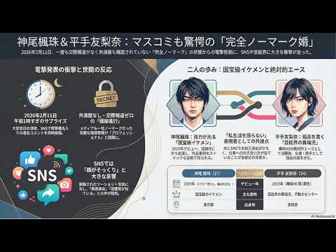 【AIが徹底解説】神尾楓珠＆平手友梨奈が入籍🎉 #notebooklm #神尾楓珠 #平手友梨奈 #結婚 #marriage