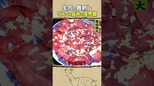 東出昌大 / 生肉の鹿刺し
