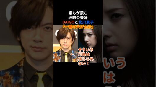DAIGOと北川景子の大喧嘩　結末は？　 #芸能人 #衝撃の事実 #感動する話 #結婚 #泣ける話 #北川景子 #daigo