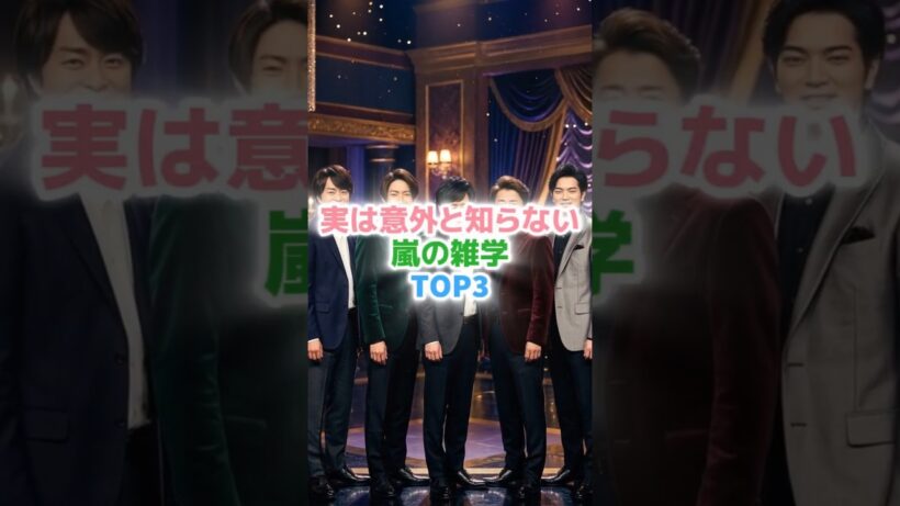 意外と知らない嵐雑学TOP3＃嵐　＃櫻井翔　＃松本潤　＃ジャニーズ