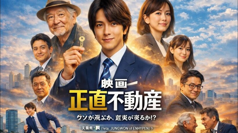 山下智久主演『映画 正直不動産』に“師”山﨑努が出演！本ポスター＆本予告公開、挿入歌も決定