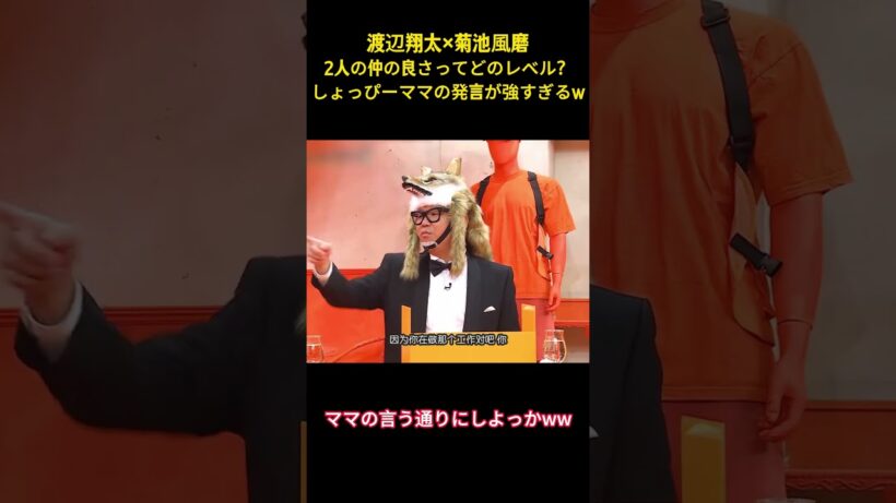 渡辺翔太×菊池風磨，2人の仲の良さってどのレベル？しょっぴーママの発言が強すぎるw #お笑い #面白集#面白い #渡辺翔太 #菊池風磨