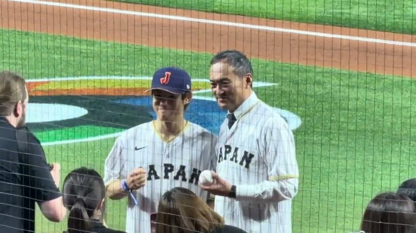 【現地映像】渡辺謙の始球式！WBC2026 準々決勝 日本vsベネズエラ