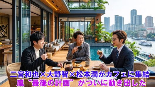 【極秘再会】二宮和也×大野智×松本潤がカフェに集結…嵐“最後の計画”がついに動き出した！