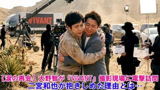 【涙の再会】大野智が『VIVANT』撮影現場に電撃訪問！二宮和也が抱きしめた理由とは…