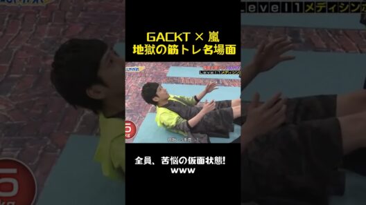 GACKTx嵐地獄筋トレ名場面 #面白い #お笑い #嵐 #バラエティ #千鳥 #gackt