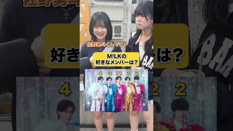 M!LKの好きなメンバーは？#インタビュー #クイズ #milk #佐野勇斗