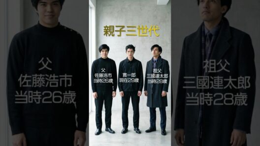 パラレルワールドで出会う親子三世代│三國連太郎・佐藤浩市・寛一郎 #今と昔 #若い頃 #芸能人親子