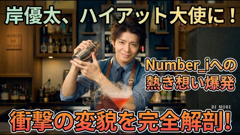 岸優太、ハイアット大使に就任！プロが絶賛するバーテンダー姿の裏側にダンスとの共通点が…Number_iへの熱き想い爆発！4月14日公開ブランドムービーで見た衝撃の変貌を完全解剖