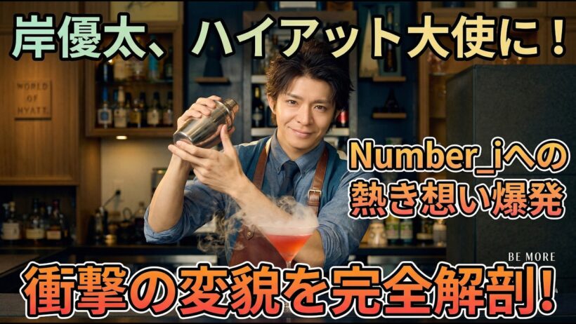 岸優太、ハイアット大使に就任！プロが絶賛するバーテンダー姿の裏側にダンスとの共通点が…Number_iへの熱き想い爆発！4月14日公開ブランドムービーで見た衝撃の変貌を完全解剖