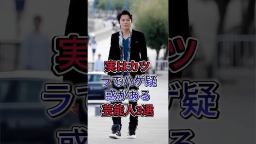 実はカツラでハゲ疑惑がある芸能人3選 #船越英一郎 #福山雅治 #芸能人 #fyp #shorts