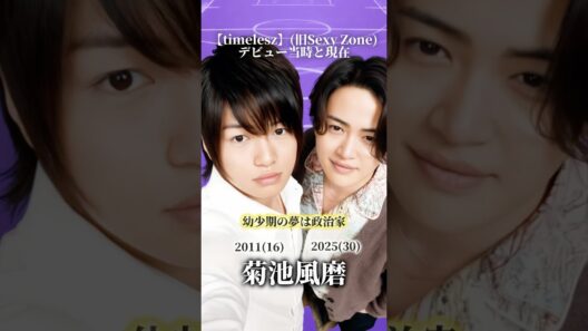 【timelesz】（旧Sexy Zone）デビュー当時と現在