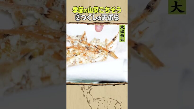 東出昌大 / 季節の山菜のごちそう