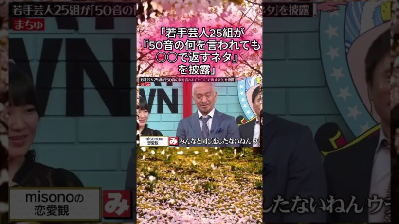 「若手芸人25組が『50音の何を言われても○○で返すネタ』を披露」#水曜日のダウンタウン#検証動画#検証#検証系#説検証#浜田雅功#松本人志 #shorts #funny #お笑い#面白集#面白い